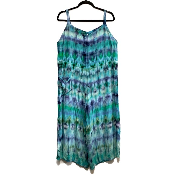 Dharma Trading Co. Tie-Dye Sleeveless Wide Leg Romper - Picture 1 of 6